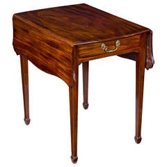 Mahogany Pembroke Table Attributed to John Shaw, Annapolis, Maryland, circa 1800