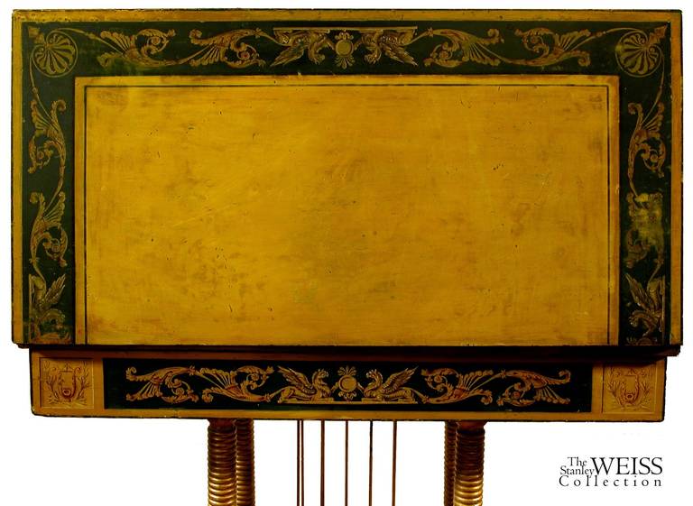 The following is the text of an extensive report on this piece done by Philip Zimmerman, Ph.D. The full report, including footnotes and images, is available upon request.

 An important Baltimore painted card table
 Philip D. Zimmerman, Ph.D. -