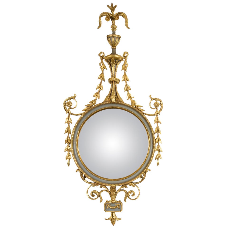 Hepplewhite Gilt Mirror, Late 19th Century