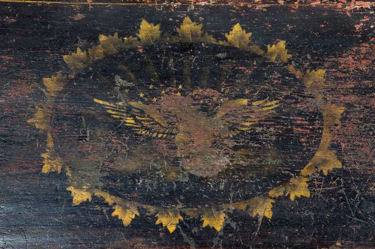 Primitive Eagle Stencilled Sea Chest, circa 1800 For Sale