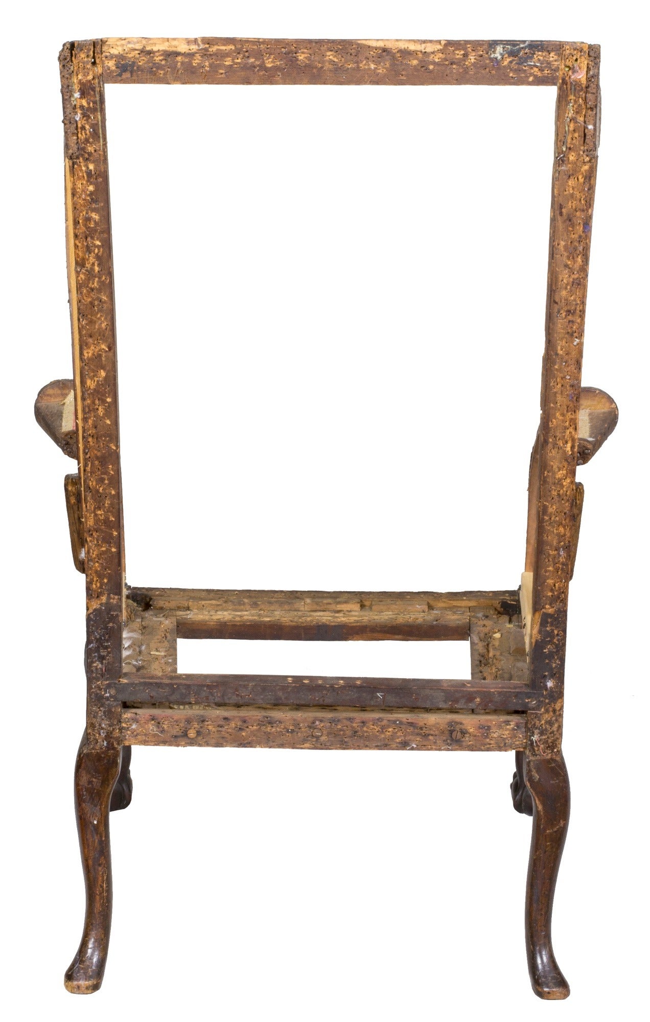 George III Wing Chair with Carved Claw and Ball Feet, England, circa 1730 For Sale 3