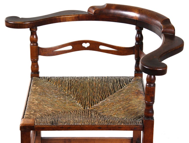 Chippendale Cherry Corner Chair, Probably New Hampshire, Late 18th Century