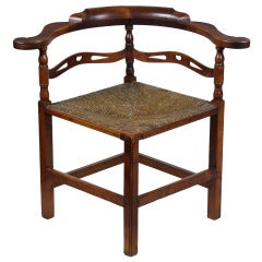 Cherry Corner Chair, Probably New Hampshire, Late 18th Century