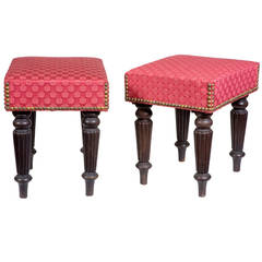 Pair of Mahogany Sheraton Footstools, Probably Massachusetts, circa 1810-1820 7