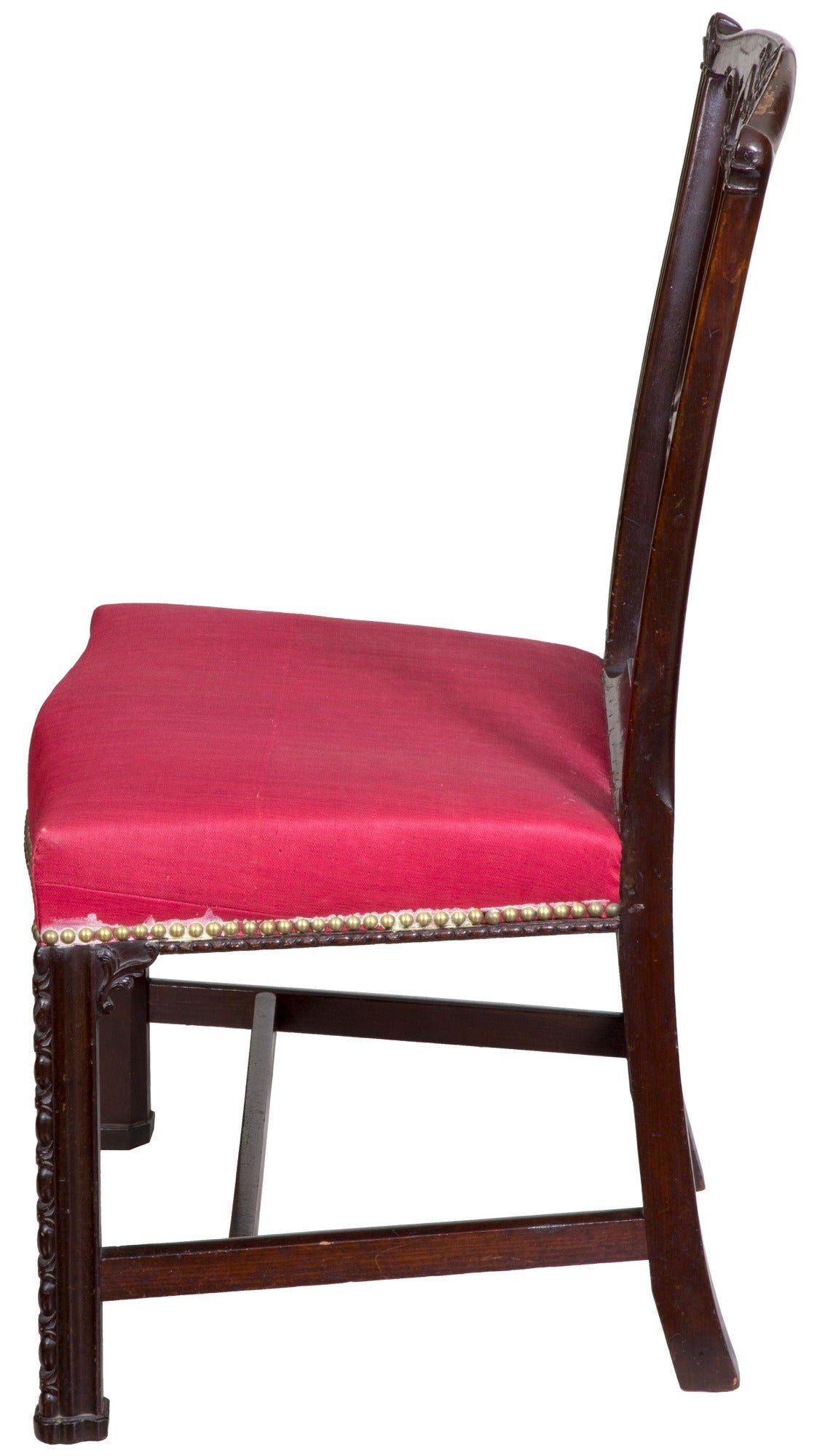 British Exquisite Chippendale George II Mahogany Side Chair, England, circa 1780