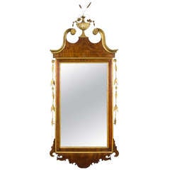 A Fine Mahogany and Giltwood Federal/Hepplewhite Mirror, New England, or England, c.1790