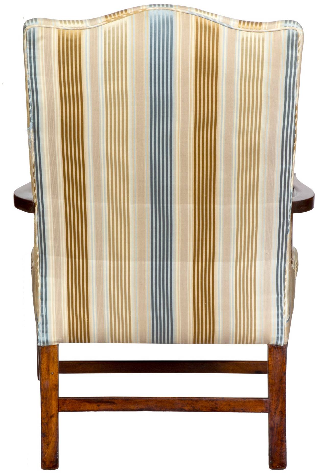 American Mahogany Federal Lolling Chair, Boston or North Shore, circa 1800-1810