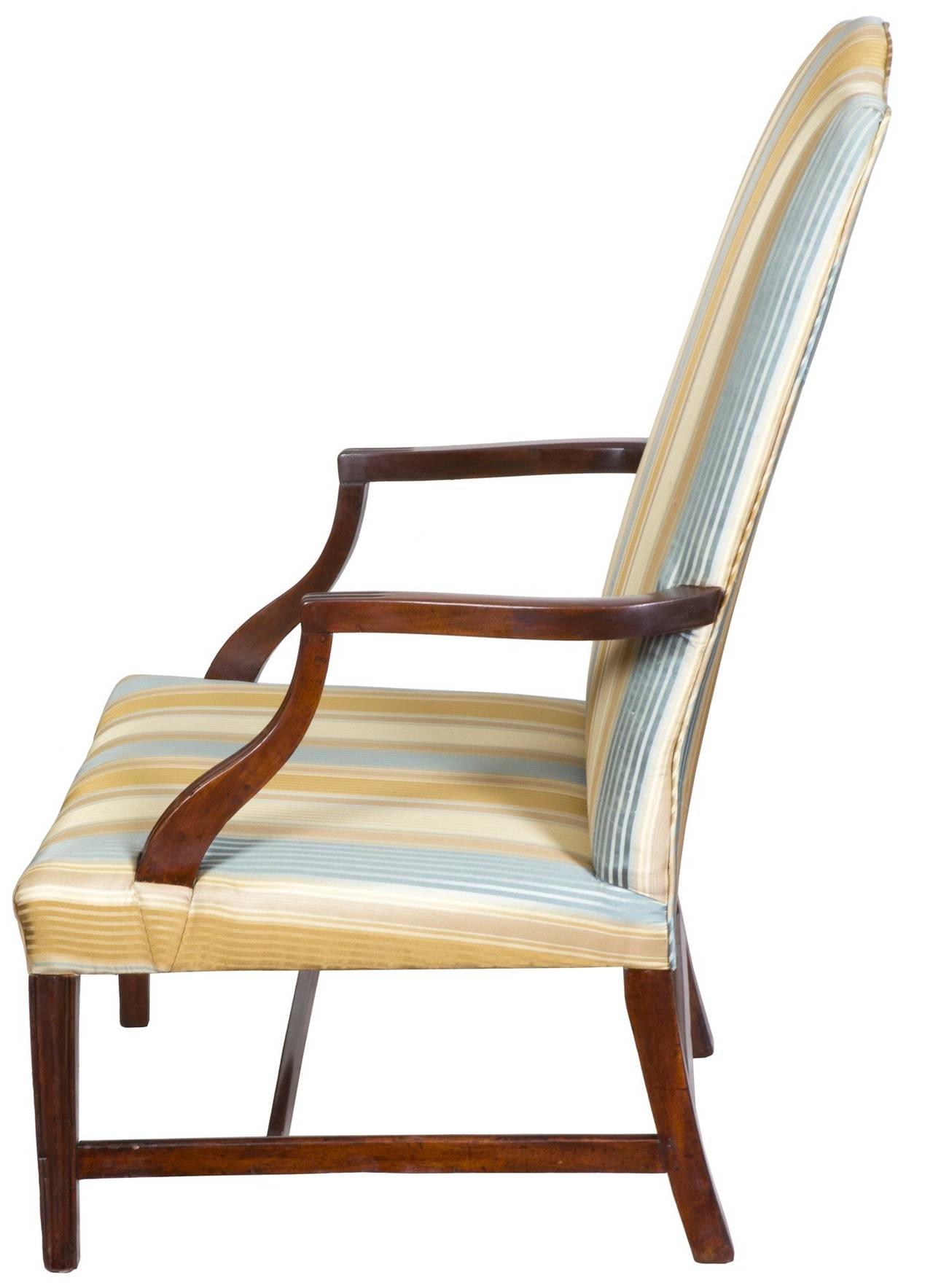 Lot - A Federal mahogany lolling chair, Massachusetts, late 18th