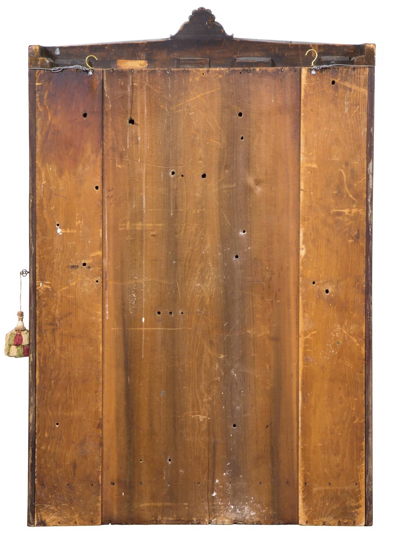 Classical Mirrored Wall Chest with Drawers, Probably New York, circa 1825