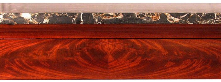 Large Pier Table with Carved Swans and Marble Top, Southern 1