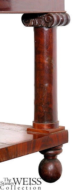 Mahogany Classical Bookcase on Stand, Baltimore, Maryland
