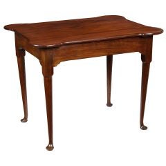 Mahogany Porringer Tea Table, Queen Anne, Newport 10