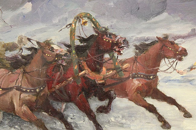 Sleigh Ride 'Troyka', Signed 