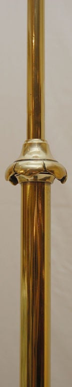 Victorian Brass Telescopic Floor Lamp