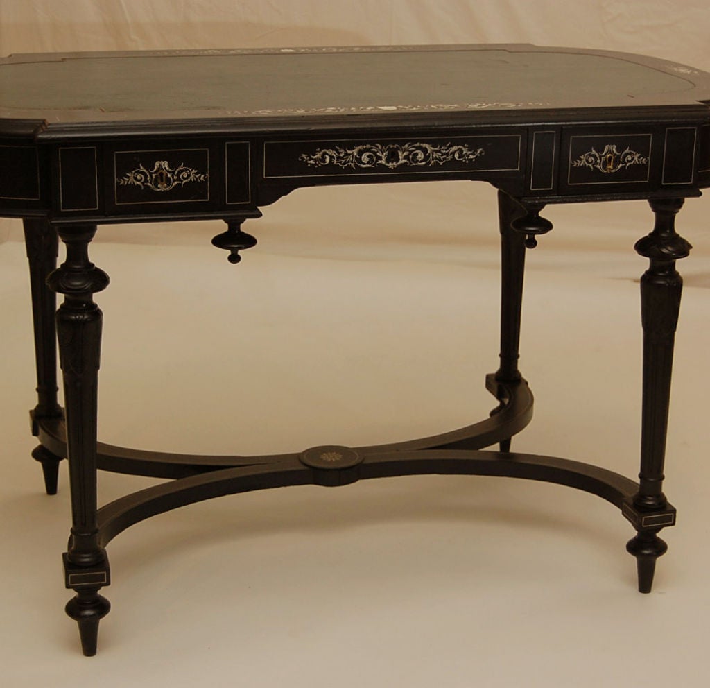 Victorian Ebonized Writing Table