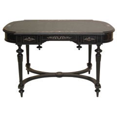 Victorian Ebonized Writing Table