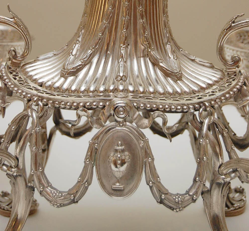 18th Century and Earlier Georgian Silver Epergne