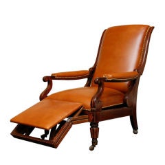 Victorian Rosewood Adjustable Armchair