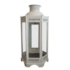 An Edwardian Tole Lamp