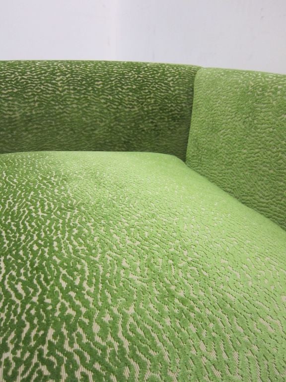 Contemporary A Green Upholstered Two Seater Sofa For Sale