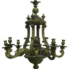 An Eight Branch Tole Chandelier