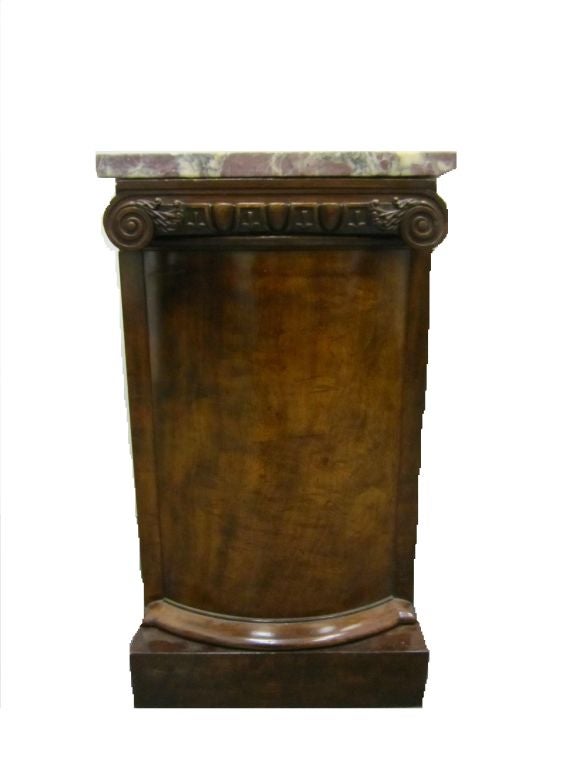 A Pair of Early Victorian Mahogany Pedestal  Cabinets