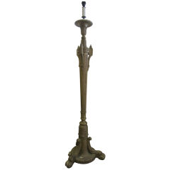 A Gilt Wood Floor Lamp A Gilt Wood Floor Lamp