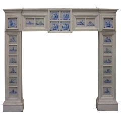 A Delft Tiled Fire Surround