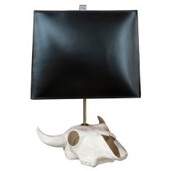 Ceramic Skull Table Lamp