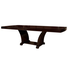 Stylish Art Deco Mahogany Dining Table