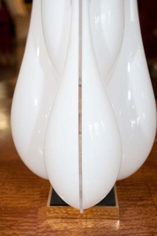 20th Century Acrylic Lamp by Rougier For Sale