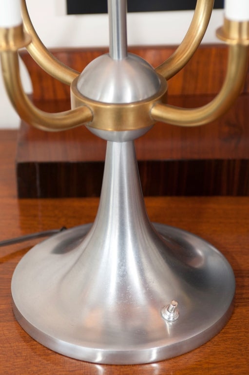 Pair of Candelabra Lamps in the Style of Tommi Parzinger