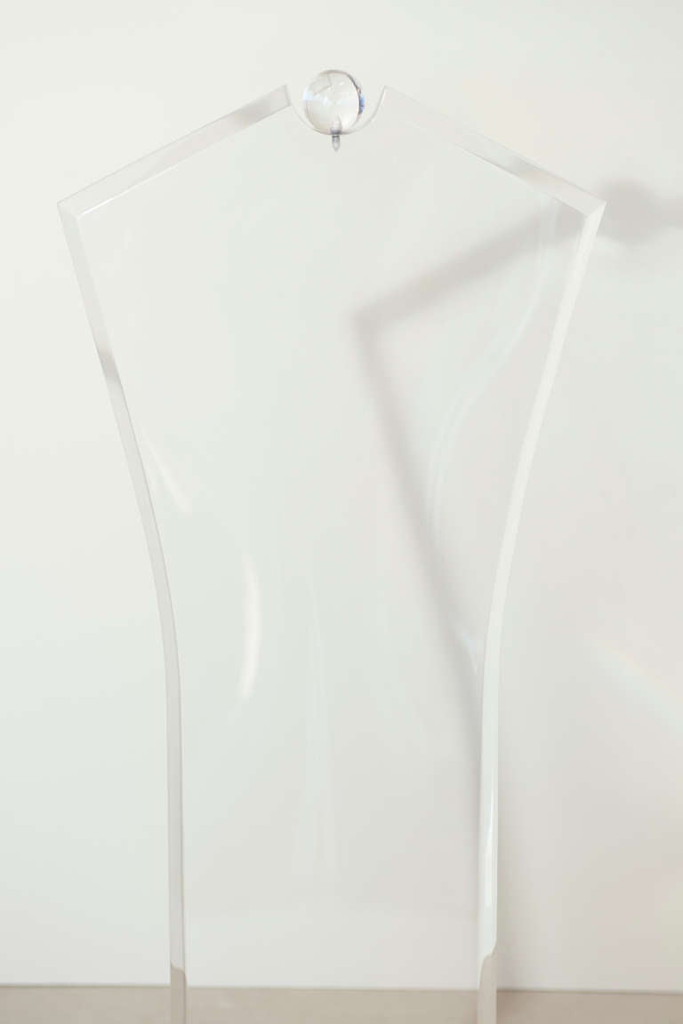 Set of 4 Lucite Dining Chairs