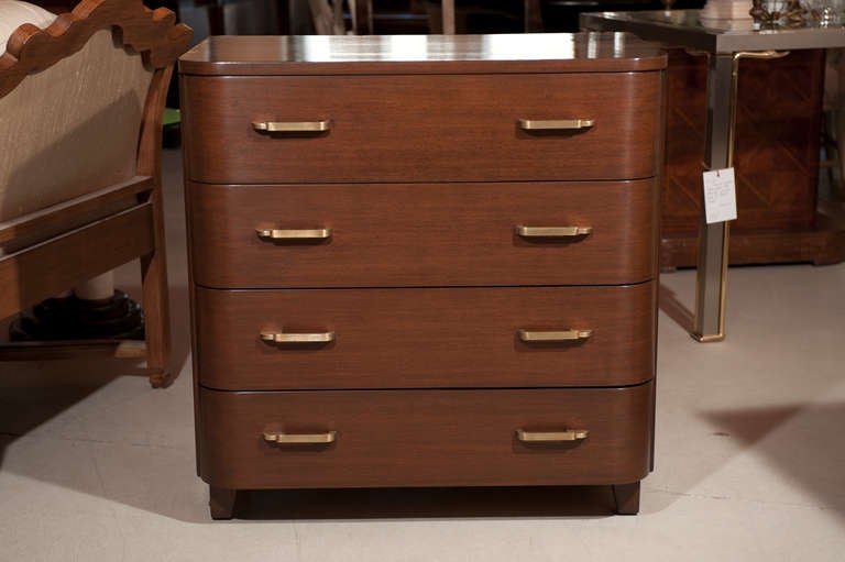 Pair of Mahogany Art Deco Style Chest of Drawers
