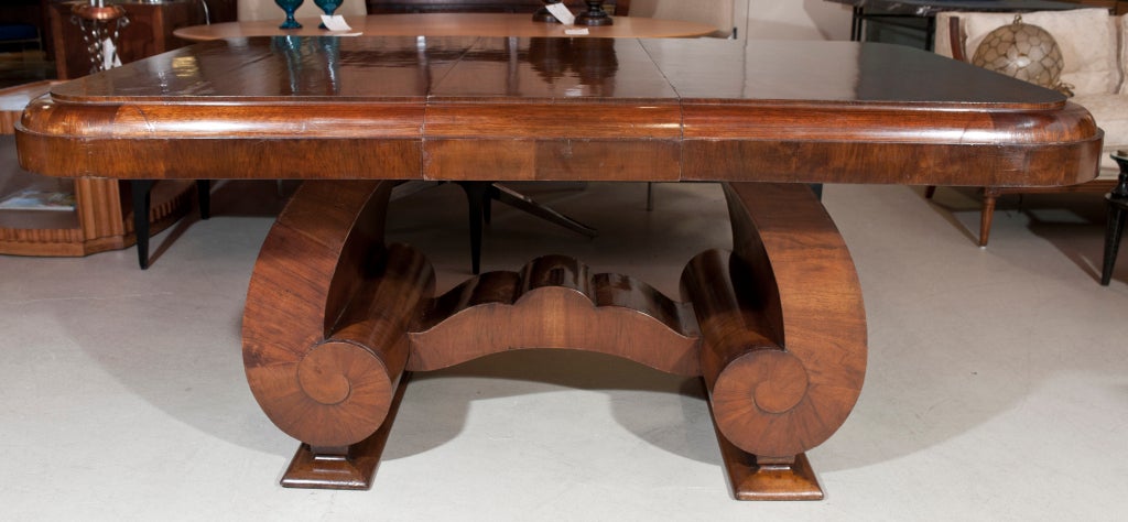 Art Deco Walnut Dining Table