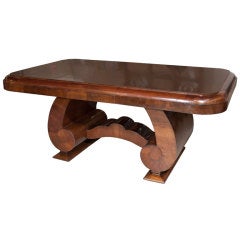 Art Deco Walnut Dining Table
