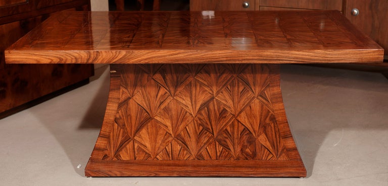 Art Deco Style Walnut Coffee Table