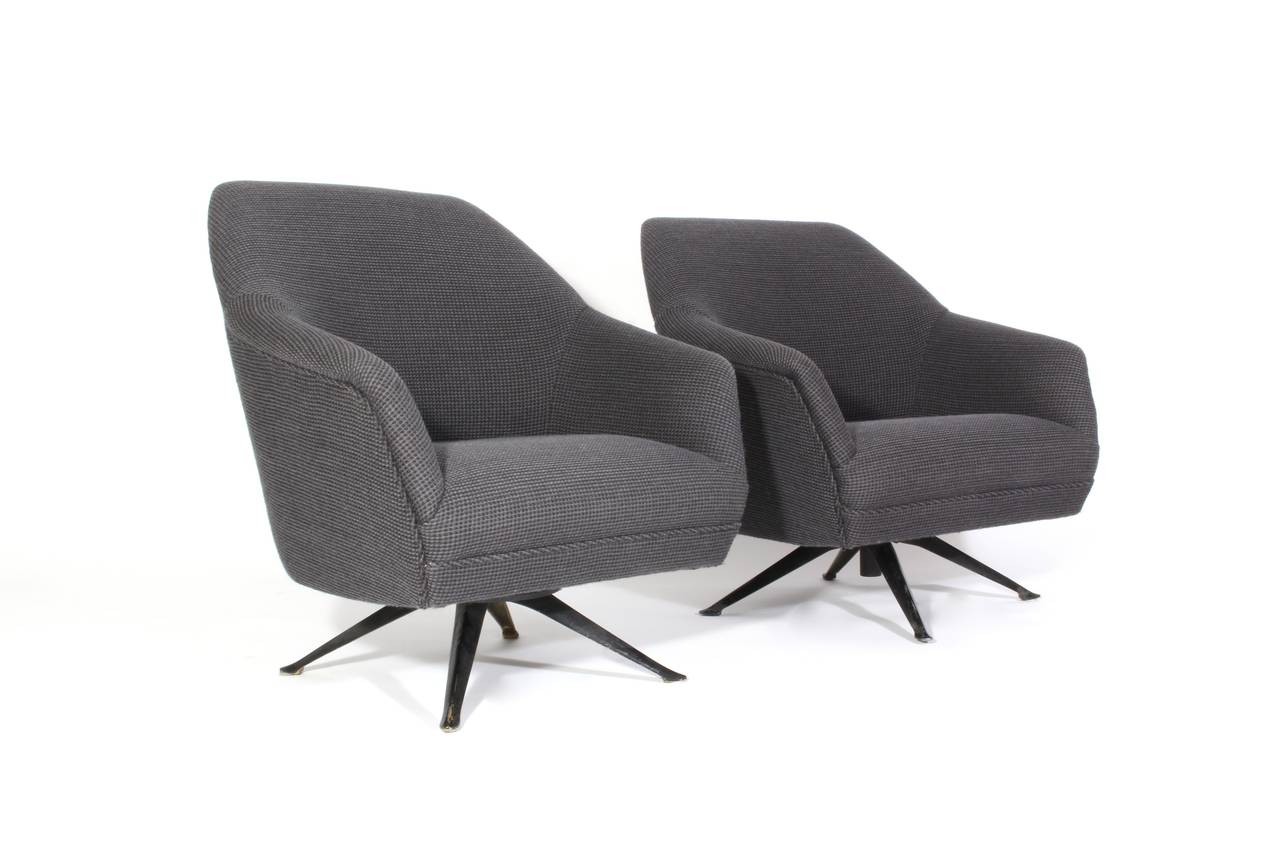 Italian Osvaldo Borsani Lounge Chairs