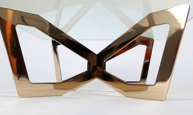 Contemporary H1/3 Bronze Coffee Table By Jonathan Nesci For Sale