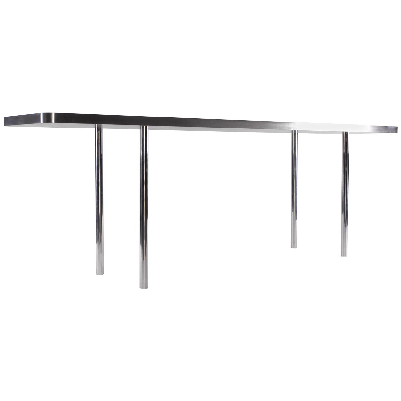 Jonathan Nesci Aluminum Console, Controlled Number Edition, Numbered One of Six For Sale