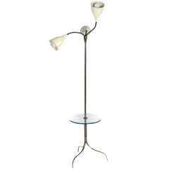 Floor Lamp with 3 Arms and Table