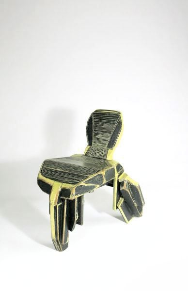 Mariano Cornejo
Chair
Argentina, 2003
Hand made by Mariano Cornejo
hand painted wood
 23 d x 26 h x 24 w inches
