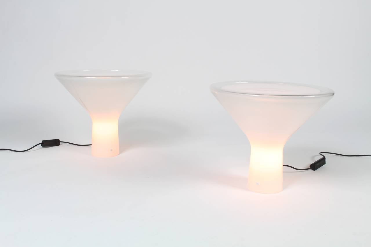Angelo Mangiarotti Accelsa Table Lamps, Pair