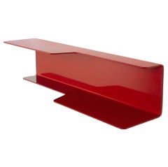 Red Aluminum Titel Shelve