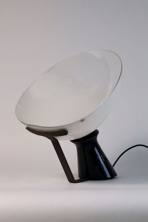 Angelo Mangiarotti 
AIDA Lamp
Italy, 1989
Manufactured by VeArt
enameled metal, glass
16.6 d x 11 h inches
http://en.wikipedia.org/wiki/Angelo_Mangiarotti