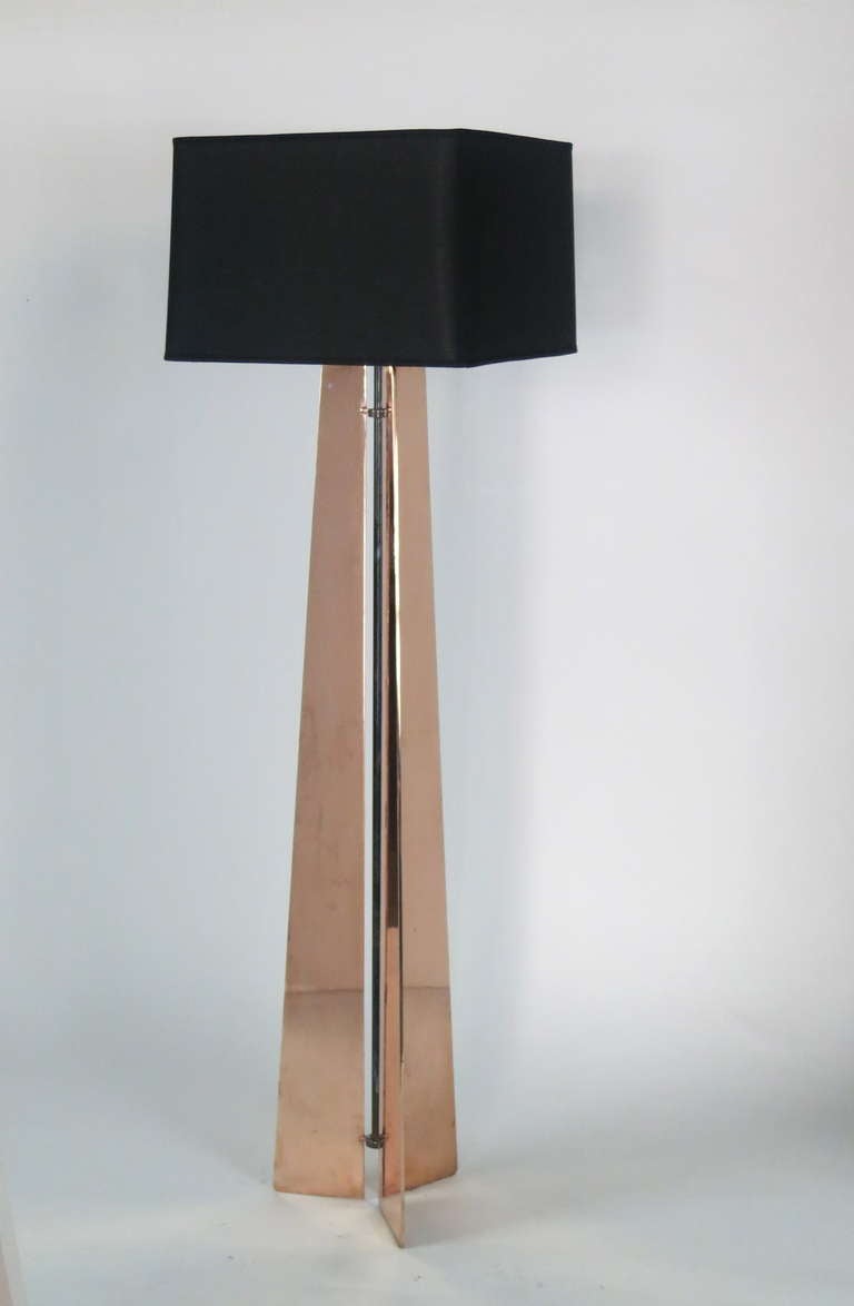 Contemporary Jonathan Nesci Steel Lamp For Sale