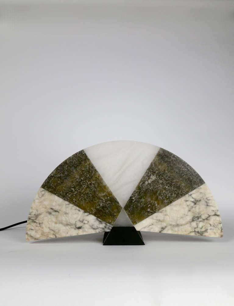 Alabaster Angelo Mangiarotti - Ventaglio Table Lamps Model V584