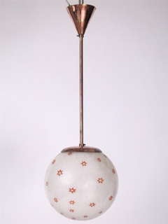 Rare ceiling light, model no. 5258  by Carlo Scarpa