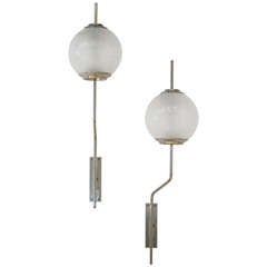 Pair of Luigi Caccia Dominioni, Pallone Sconces, Model LP-11