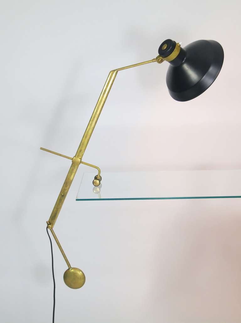 Italian Roberto Menghi Rare Libra-Lux Lamp For Sale